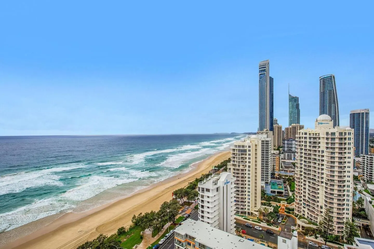 アパート Sky High Beachside Balcony Panorama At Surfers ゴールドコースト